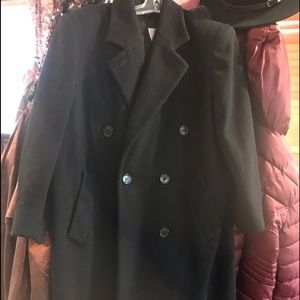 Black wool coat
